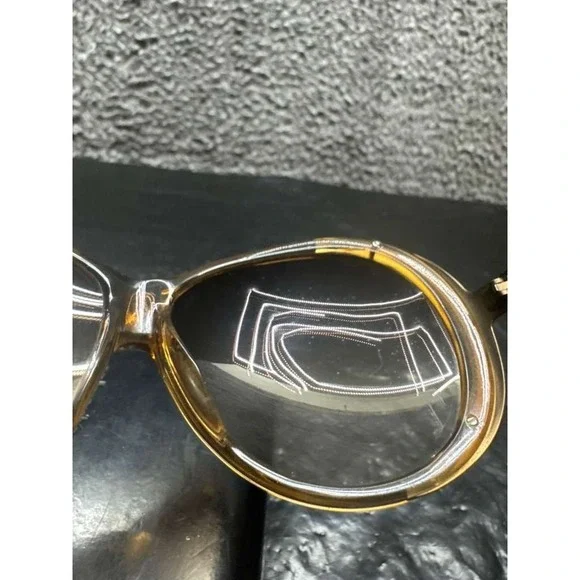 Loewe Authentic Oversized Round Sunglasses Gold Womens SLW249 COL.8D9